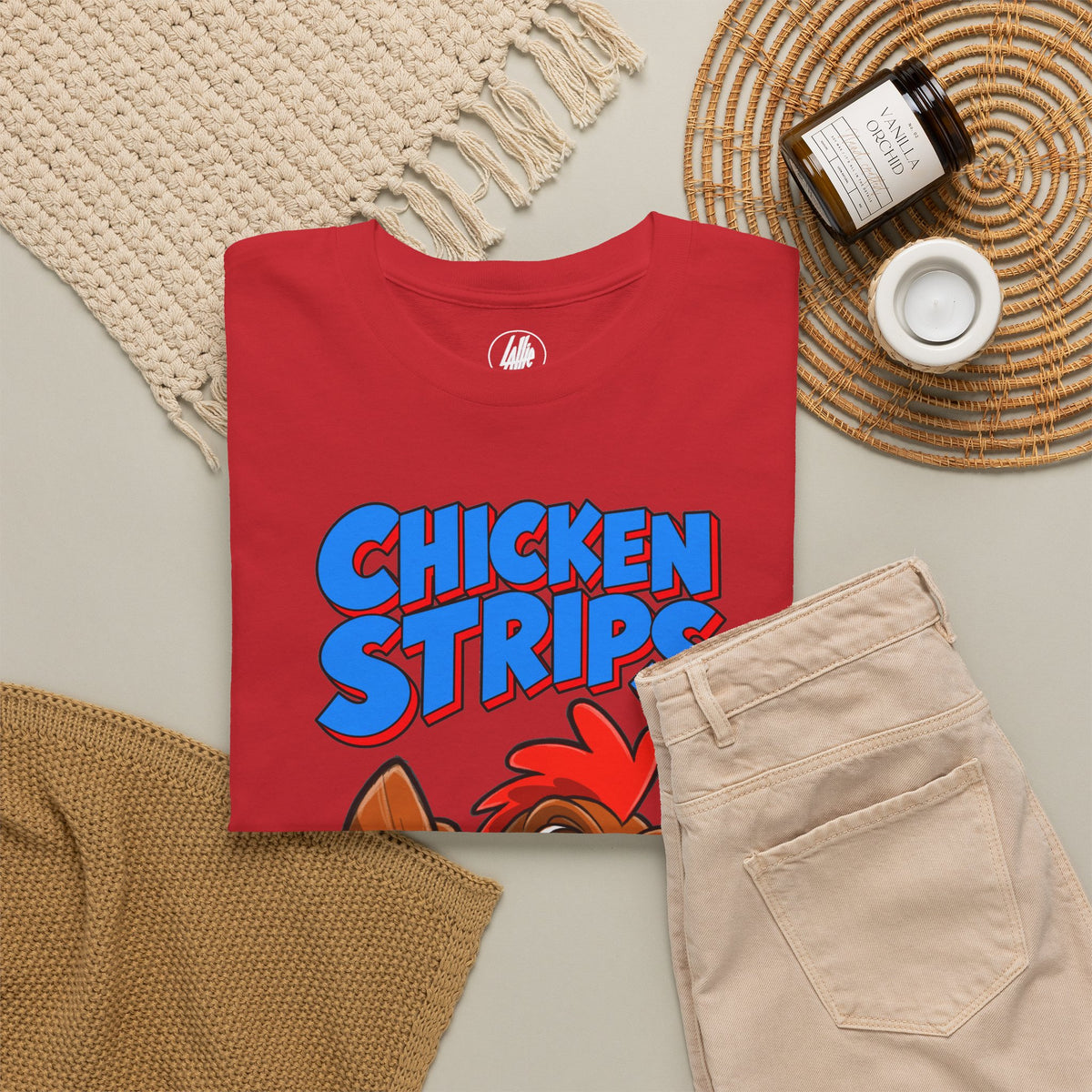 Chicken Strips Cartoon Chicken T-Shirt