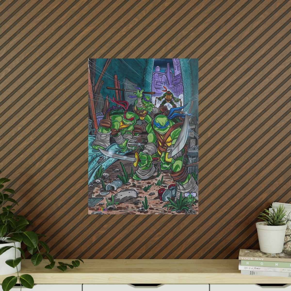 TMNT Sewer Side Legends Poster – Lattie & Lavigne Exclusive (EU)