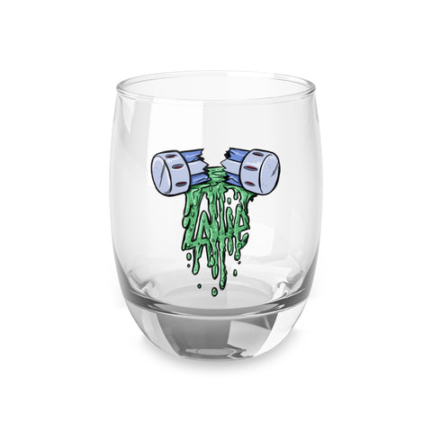 Lattie Ooze logo Whiskey Glass