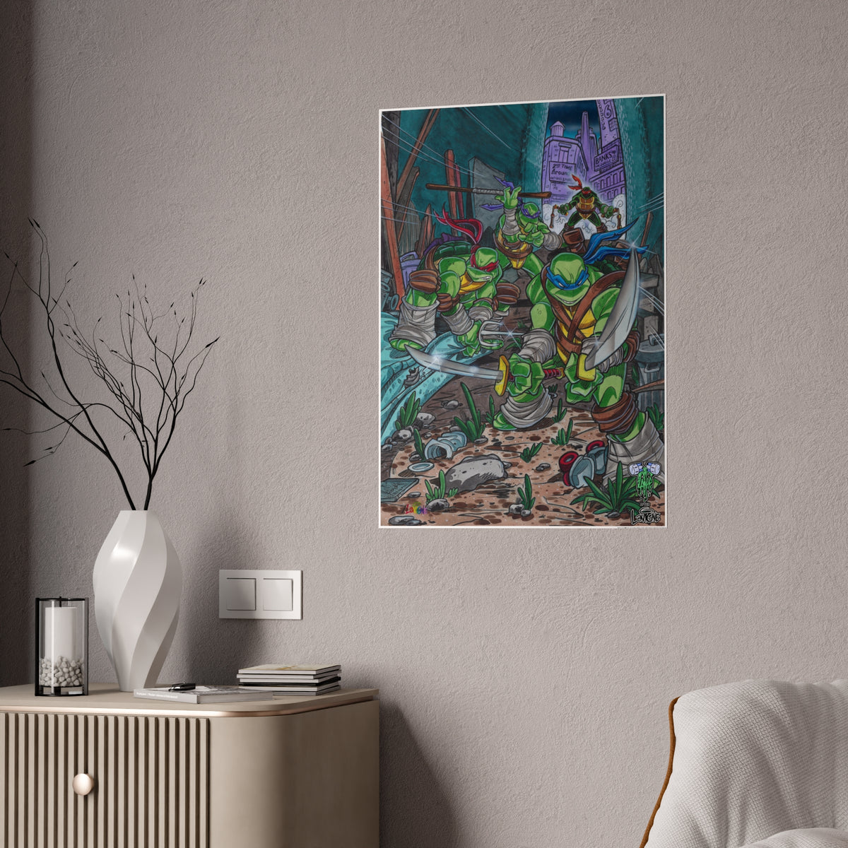 TMNT Sewer Side Legends Poster – Lattie & Lavigne Exclusive (US)