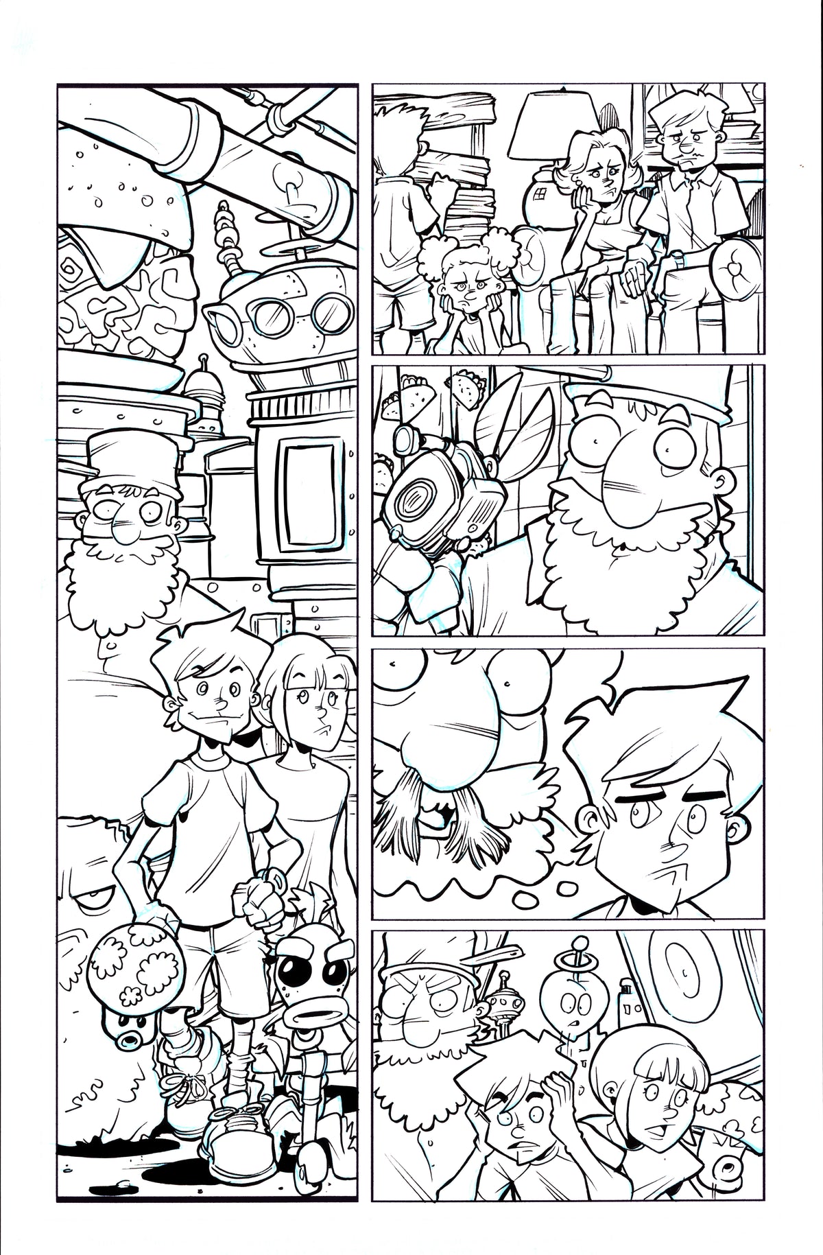 Plants vs. Zombies Garden Warfare Vol. 2 page 42 original comic art by Tim Lattie, Dark Horse