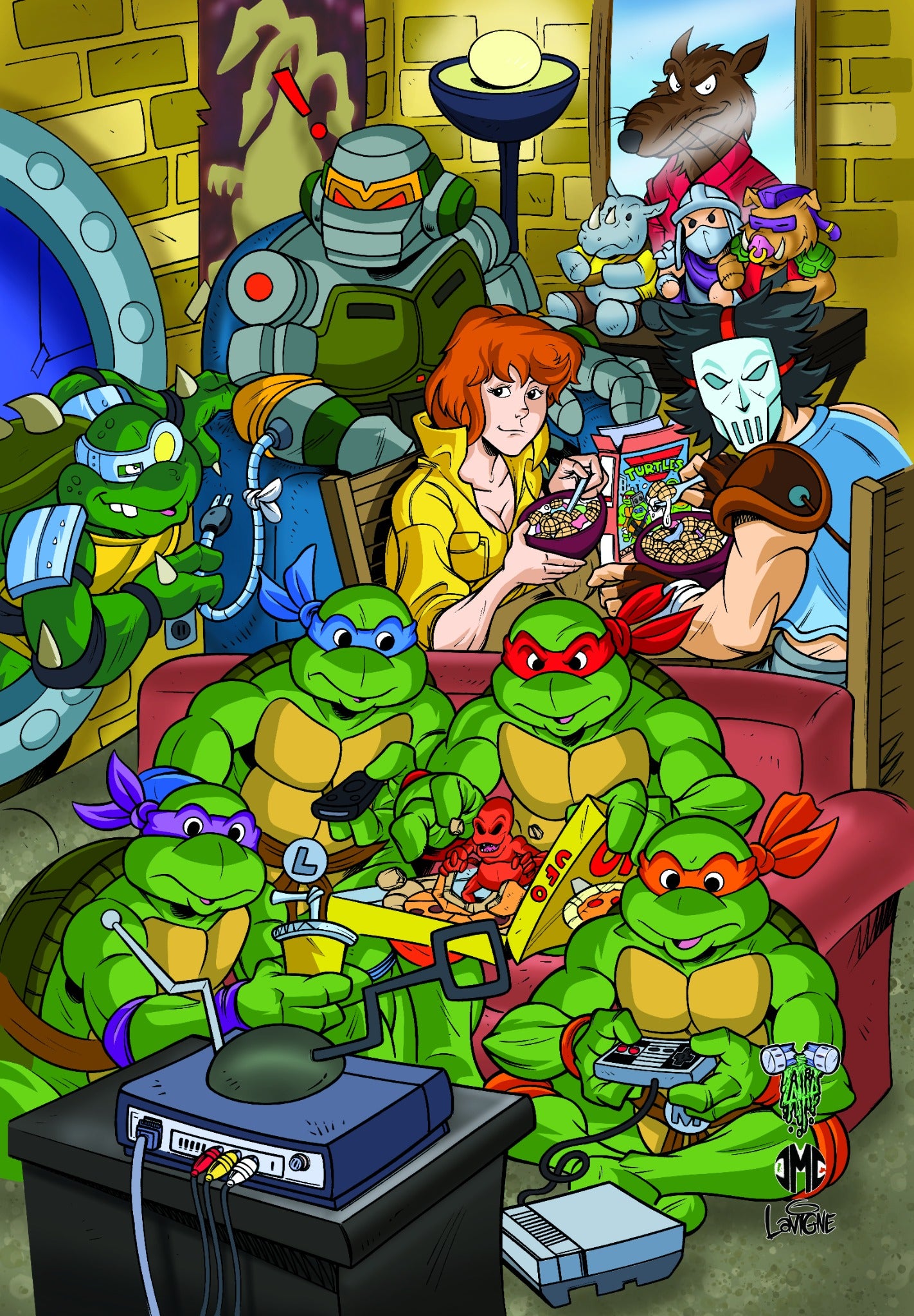 Teenage Mutant Ninja Turtles SMA #11 Nerds Assemble Con Exclusive - Signé