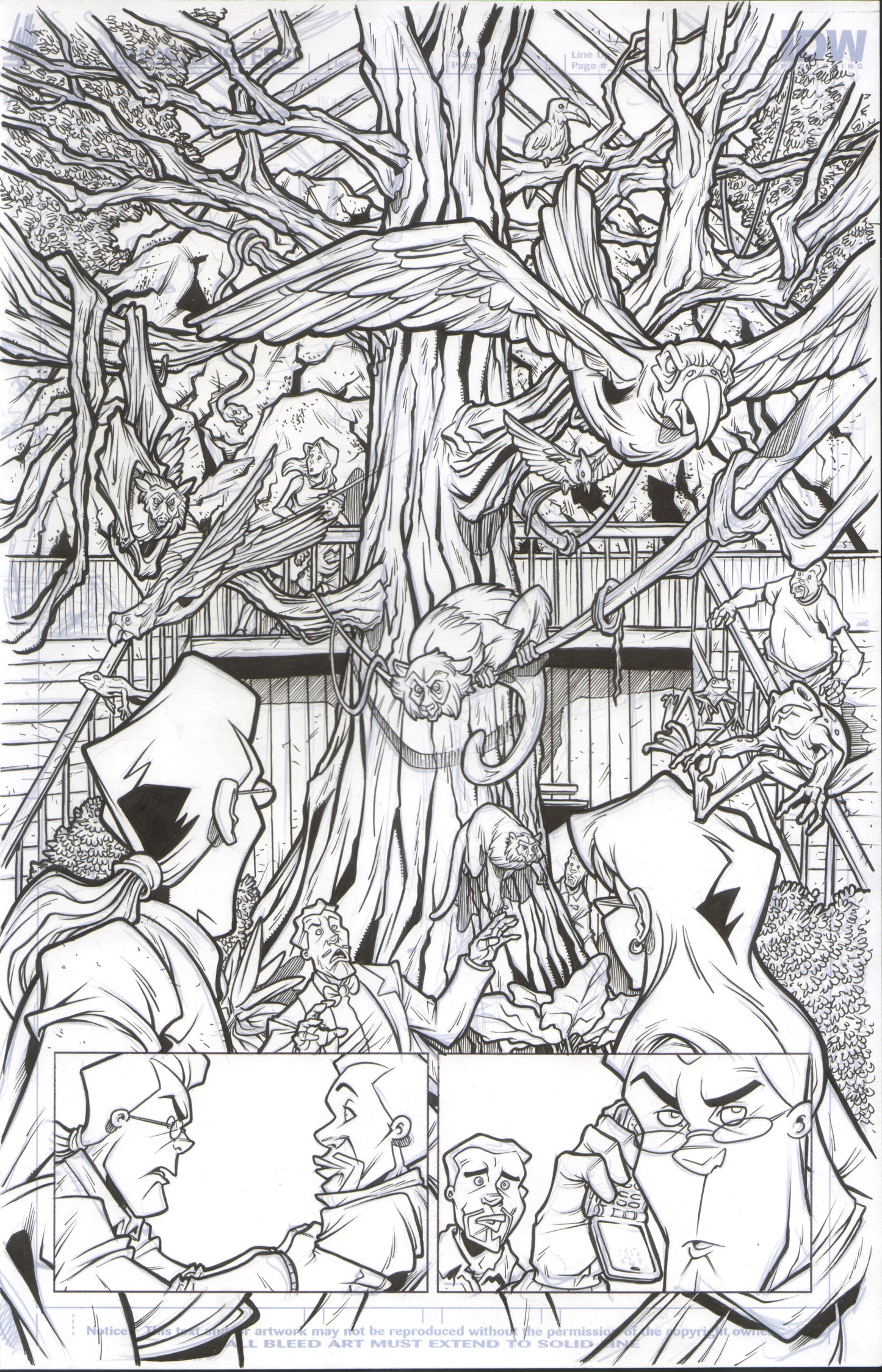 Extreme Ghostbusters #1 – Original Interior Art Page 2 by Tim Lattie (IDW Published)