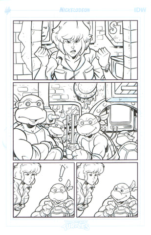 Teenage Mutant Ninja Turtles SMA issue 03 Original Art PAGE 04