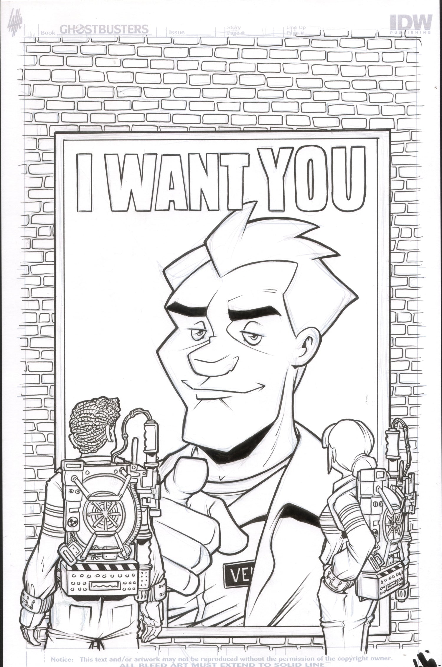 GHOSTBUSTERS ORIGINAL COMIC ART