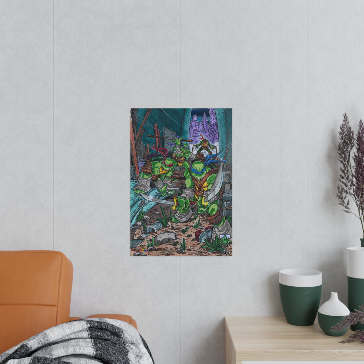TMNT Sewer Side Legends Poster – Lattie & Lavigne Exclusive (EU)