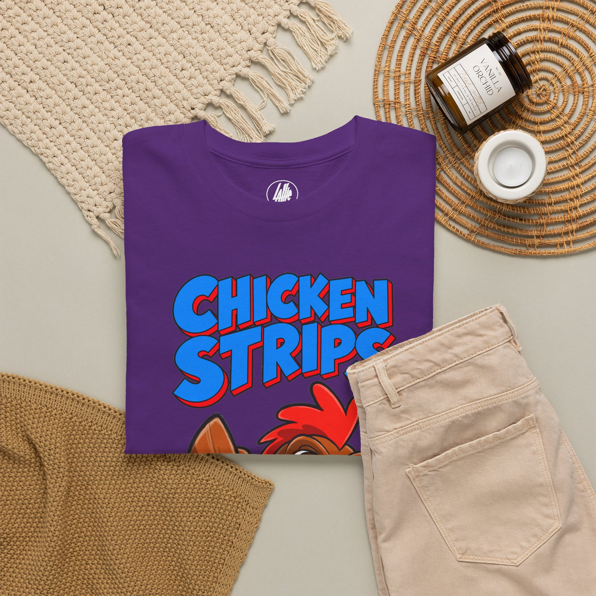 Chicken Strips Cartoon Chicken T-Shirt