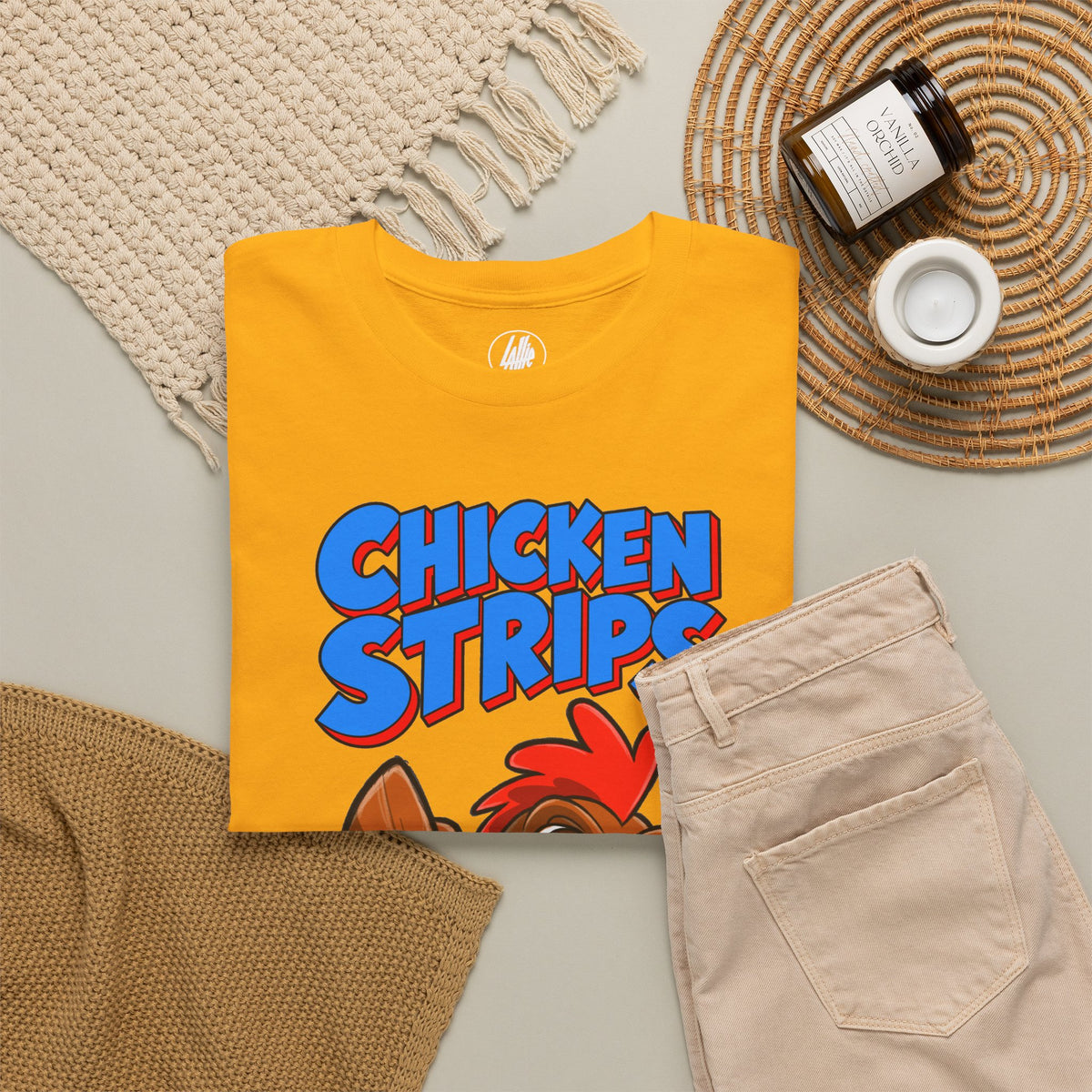 Chicken Strips Cartoon Chicken T-Shirt
