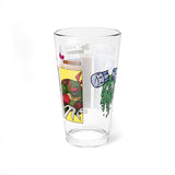 TMNT Arcade Hero Select Pint Glass – Orange & Purple Mask Edition