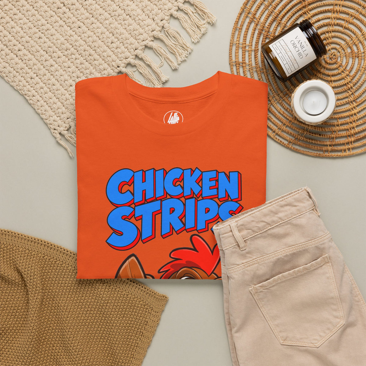 Chicken Strips Cartoon Chicken T-Shirt