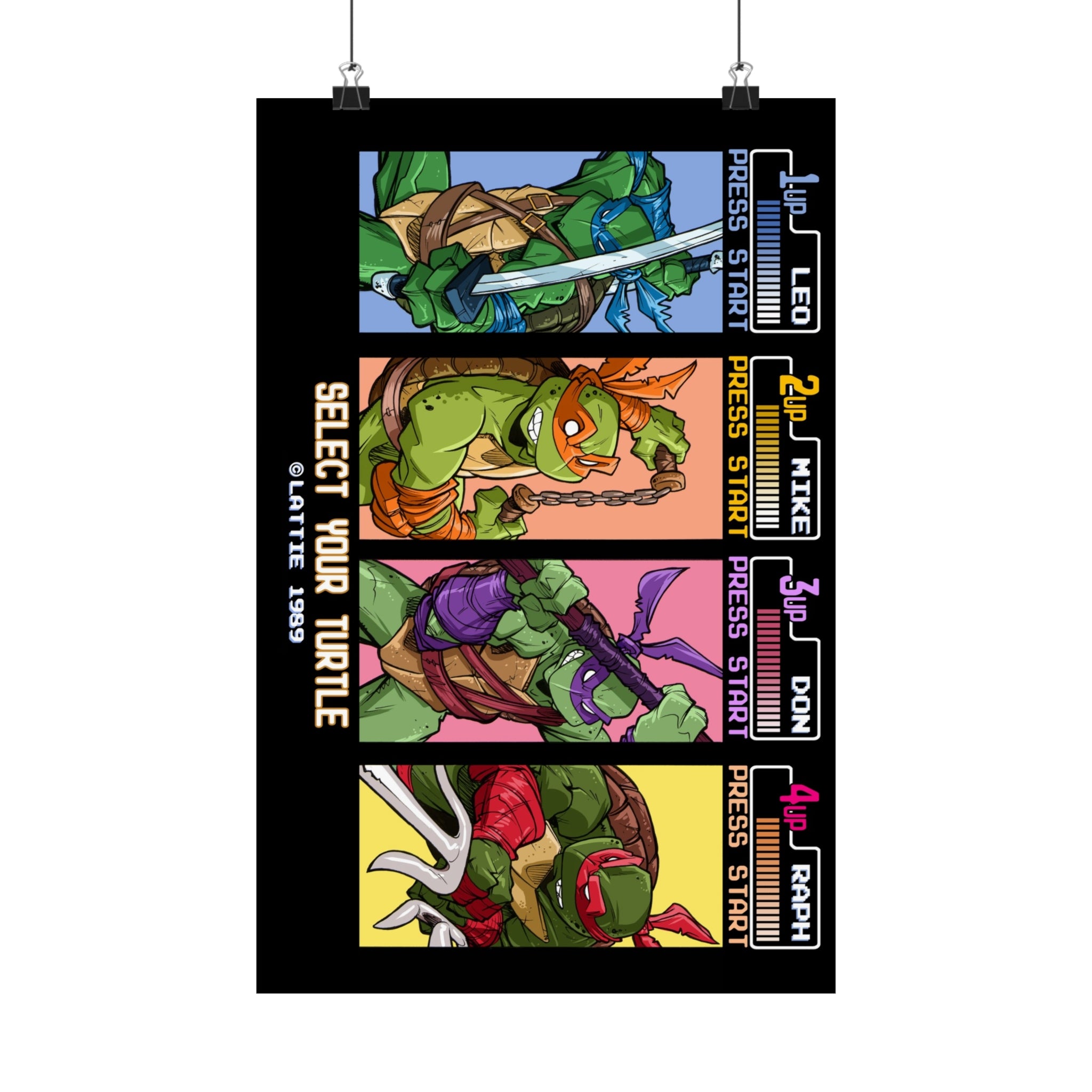 TMNT Select Your Turtle – Tim Lattie - Lattie Ink