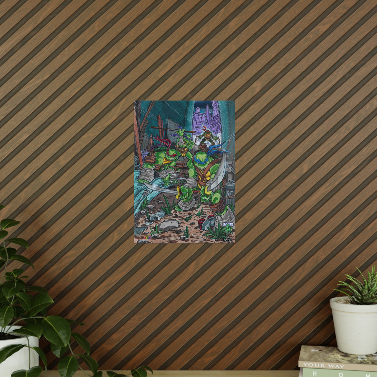 TMNT Sewer Side Legends Poster – Lattie & Lavigne Exclusive (EU)