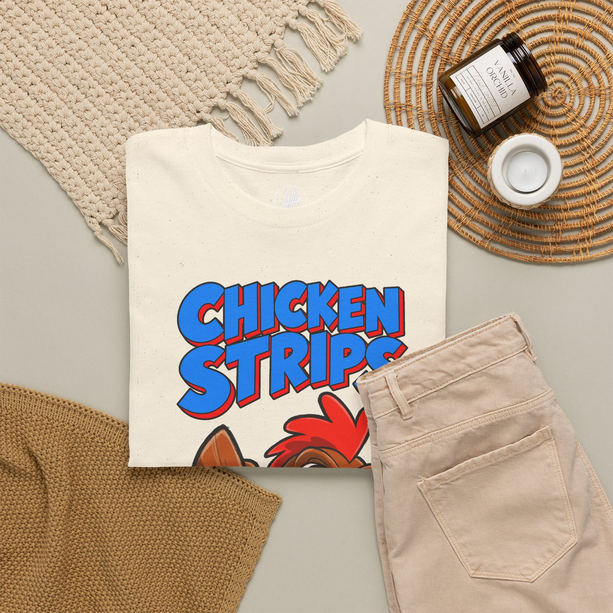 Chicken Strips Cartoon Chicken T-Shirt