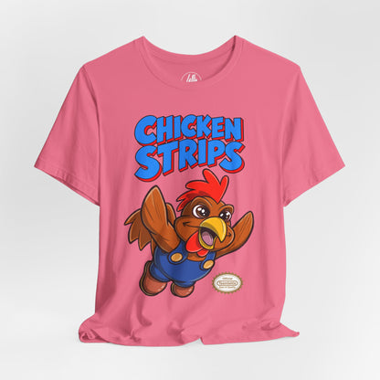 Chicken Strips Buddy 8-Bit Hero T-Shirt