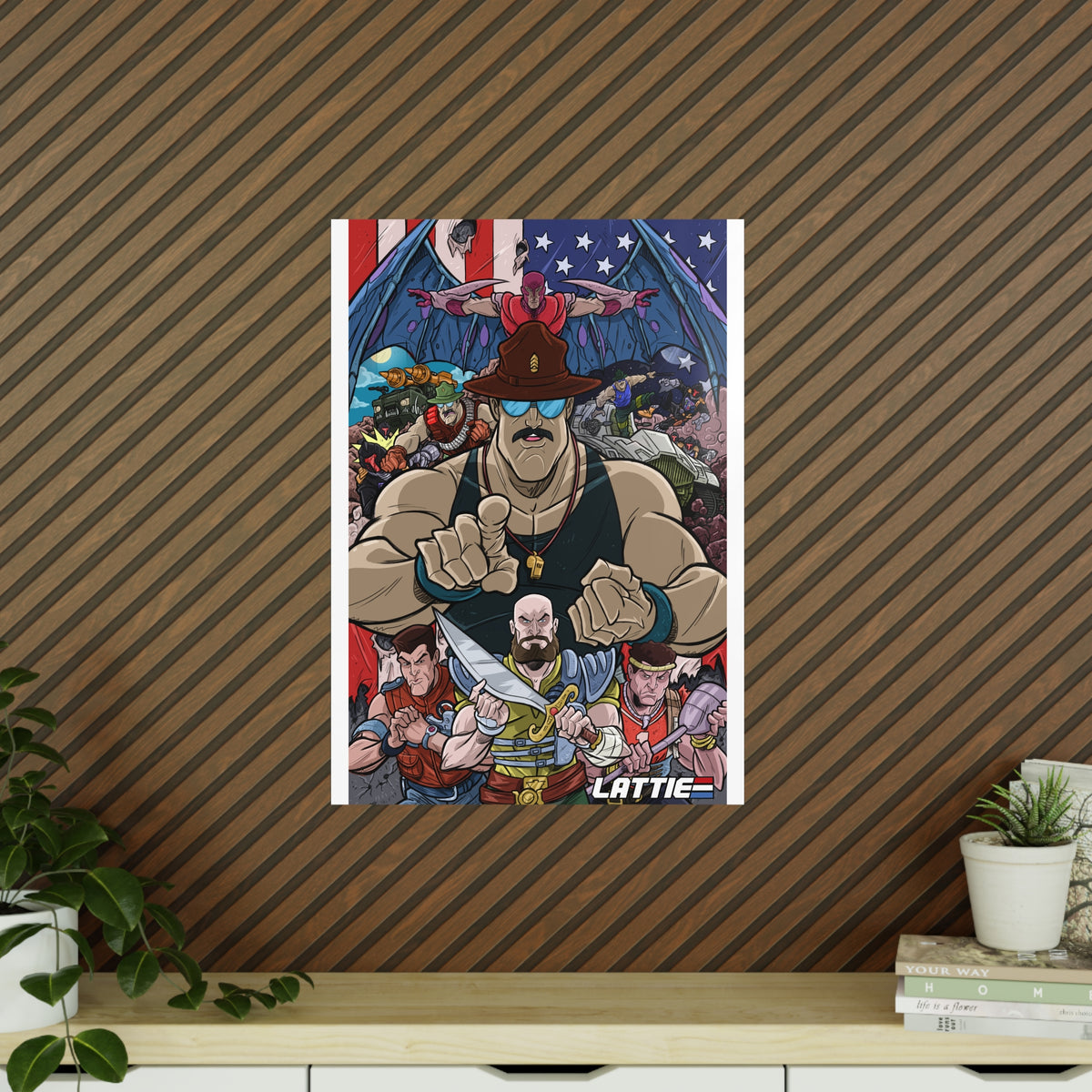 Slaughtering Sargent – G.I. Joe Inspired Art Print by Tim Lattie (EU)