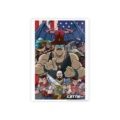 Slaughtering Sargent – G.I. Joe Inspired Art Print by Tim Lattie (US)