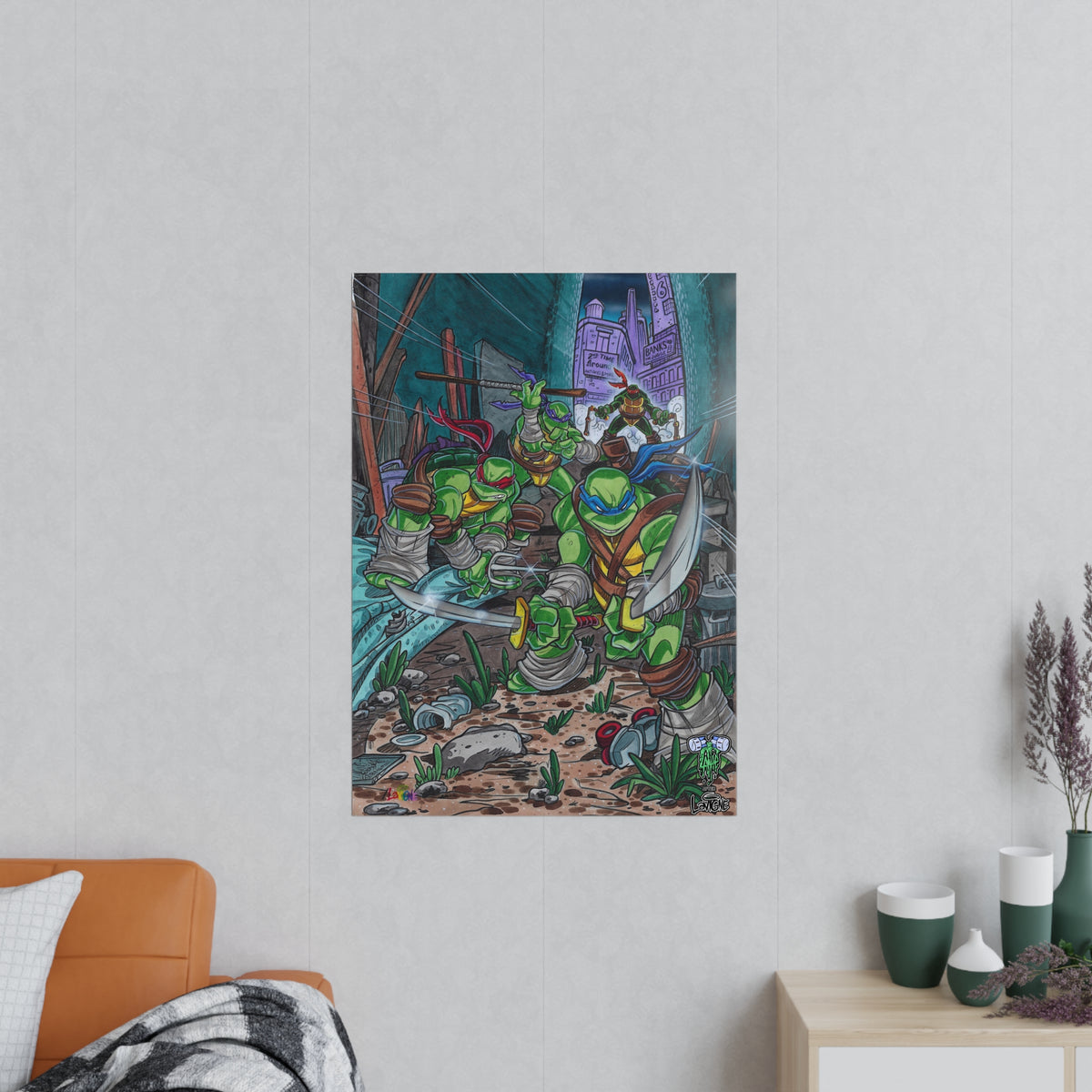 TMNT Sewer Side Legends Poster – Lattie & Lavigne Exclusive (EU)