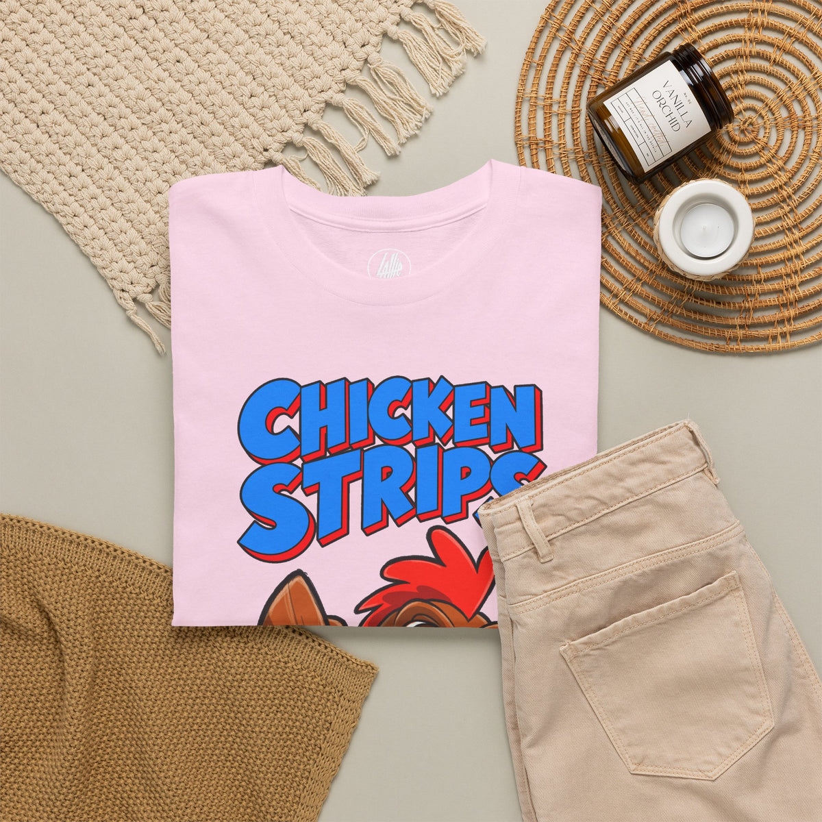 Chicken Strips Cartoon Chicken T-Shirt