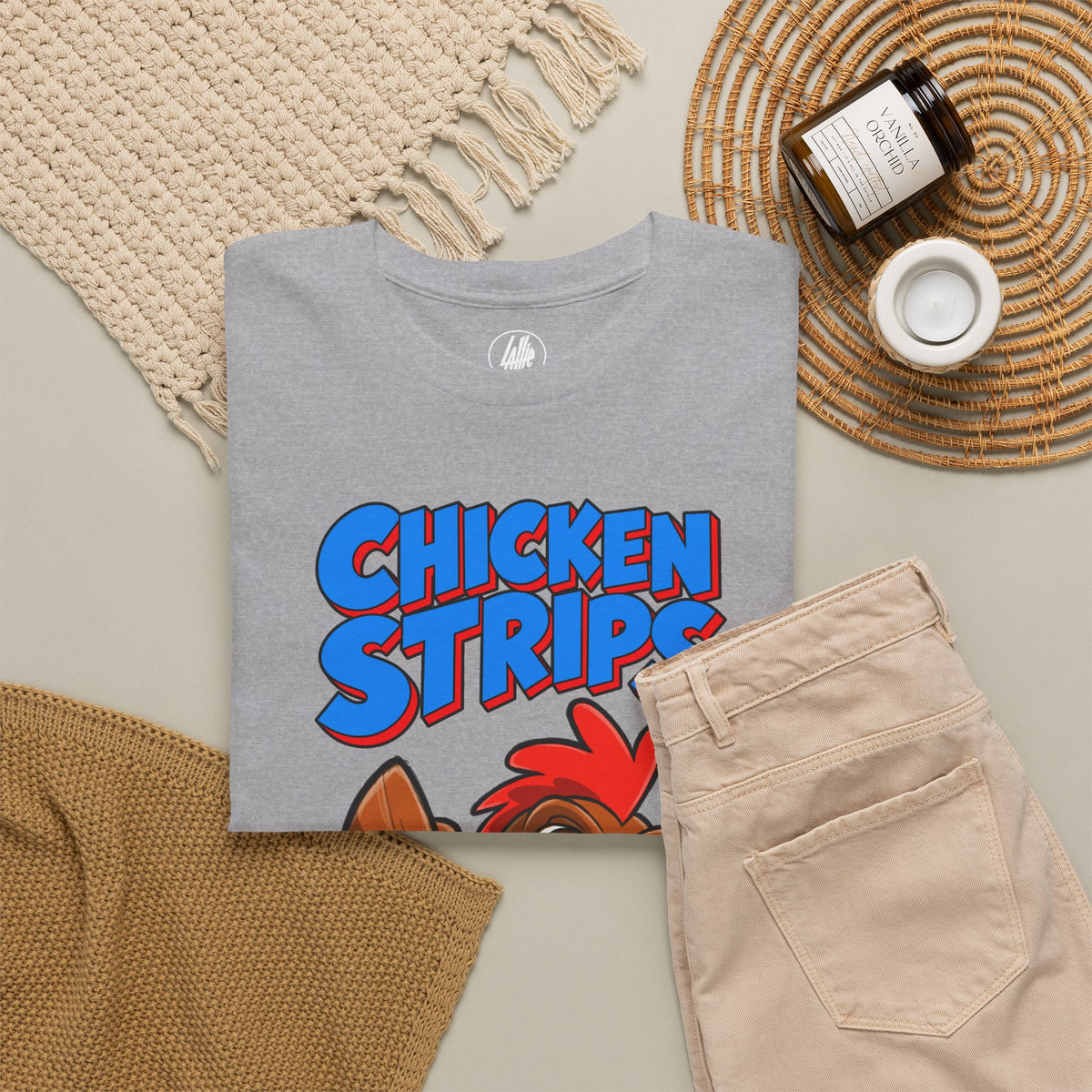 Chicken Strips Cartoon Chicken T-Shirt