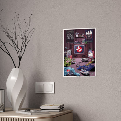 Ghost of Saturday Morning Poster by Tim Lattie (US)