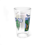 TMNT Arcade Hero Select Pint Glass – Orange & Purple Mask Edition