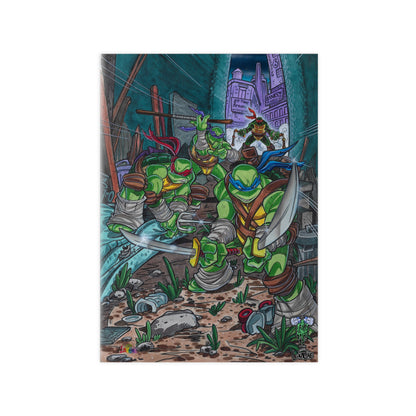 TMNT Sewer Side Legends Poster – Lattie & Lavigne Exclusive (EU)