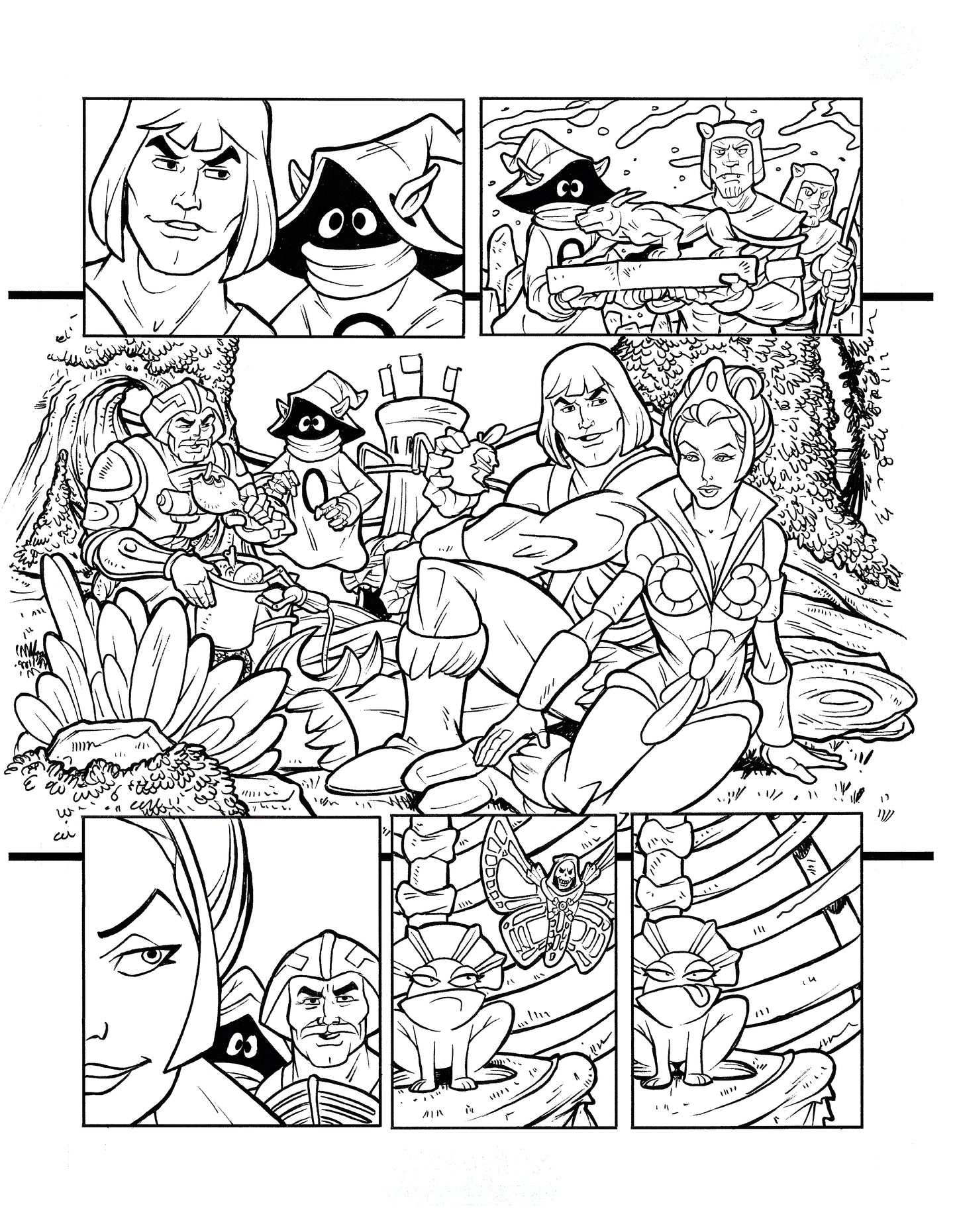 Masters of the Universe mini-comic art (Wave 19) Page 6