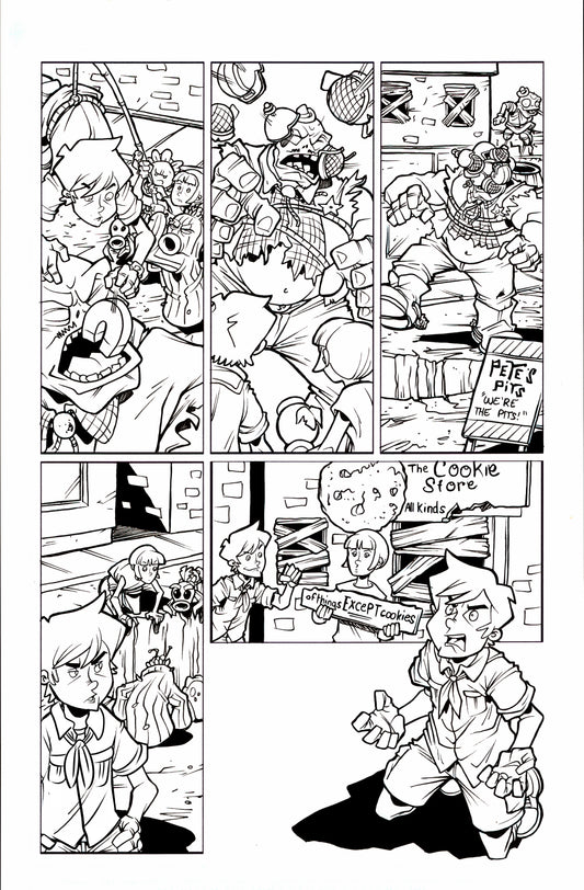 Plants vs. Zombies Garden Warfare Vol. 2 page 23 original comic art by Tim Lattie, Dark Horse