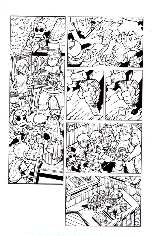 Plants vs. Zombies Garden Warfare Vol. 2 page 29 original comic art by Tim Lattie, Dark Horse