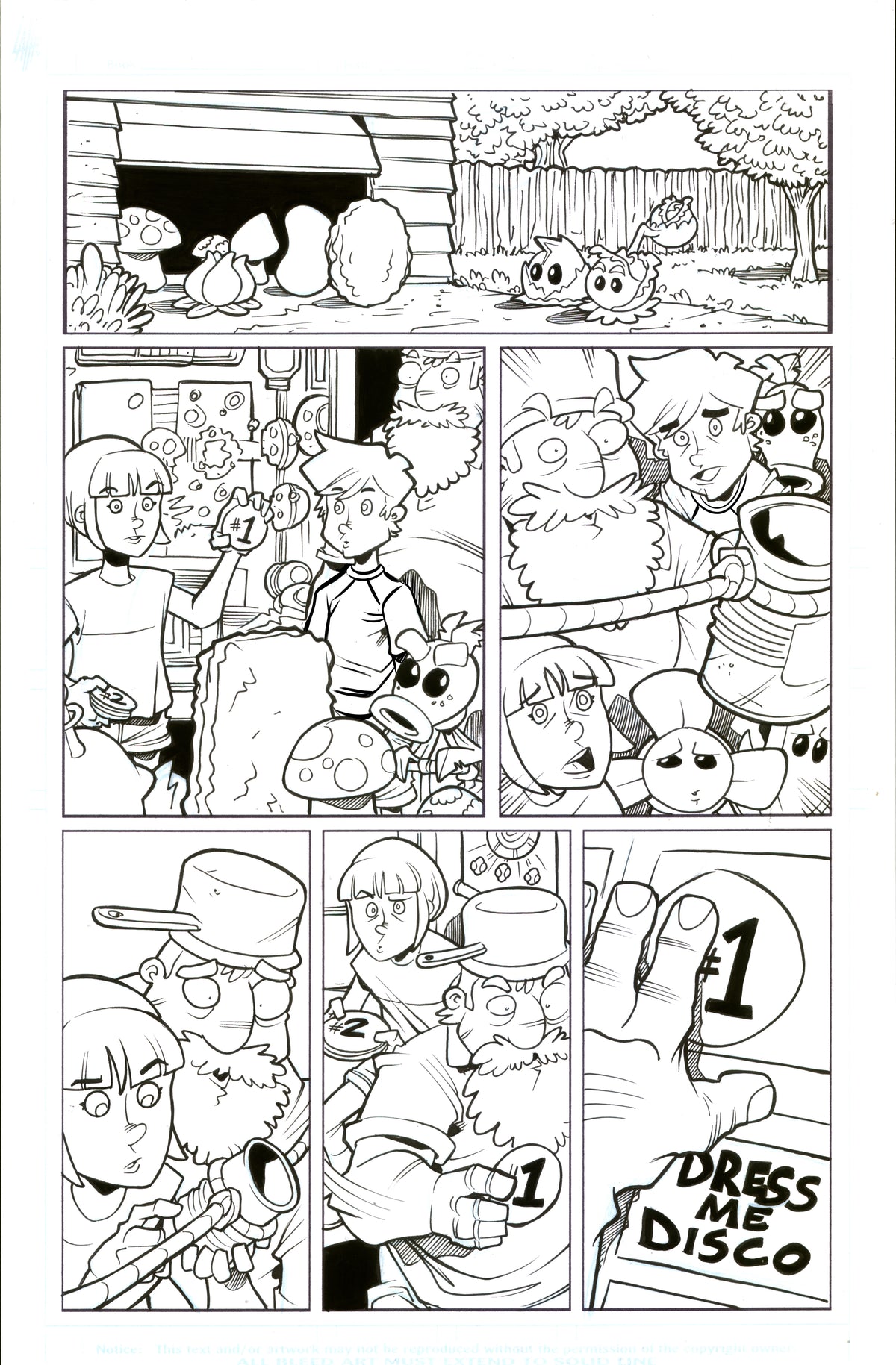 Plants vs. Zombies Garden Warfare Vol. 2 page 34 original comic art by Tim Lattie, Dark Horse