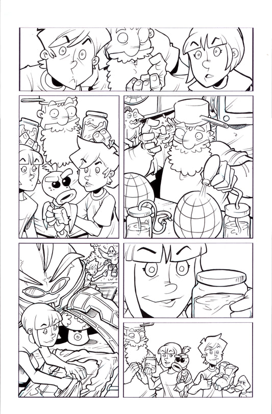 Plants vs. Zombies Garden Warfare Vol. 2 page 48 original comic art by Tim Lattie, Dark Horse