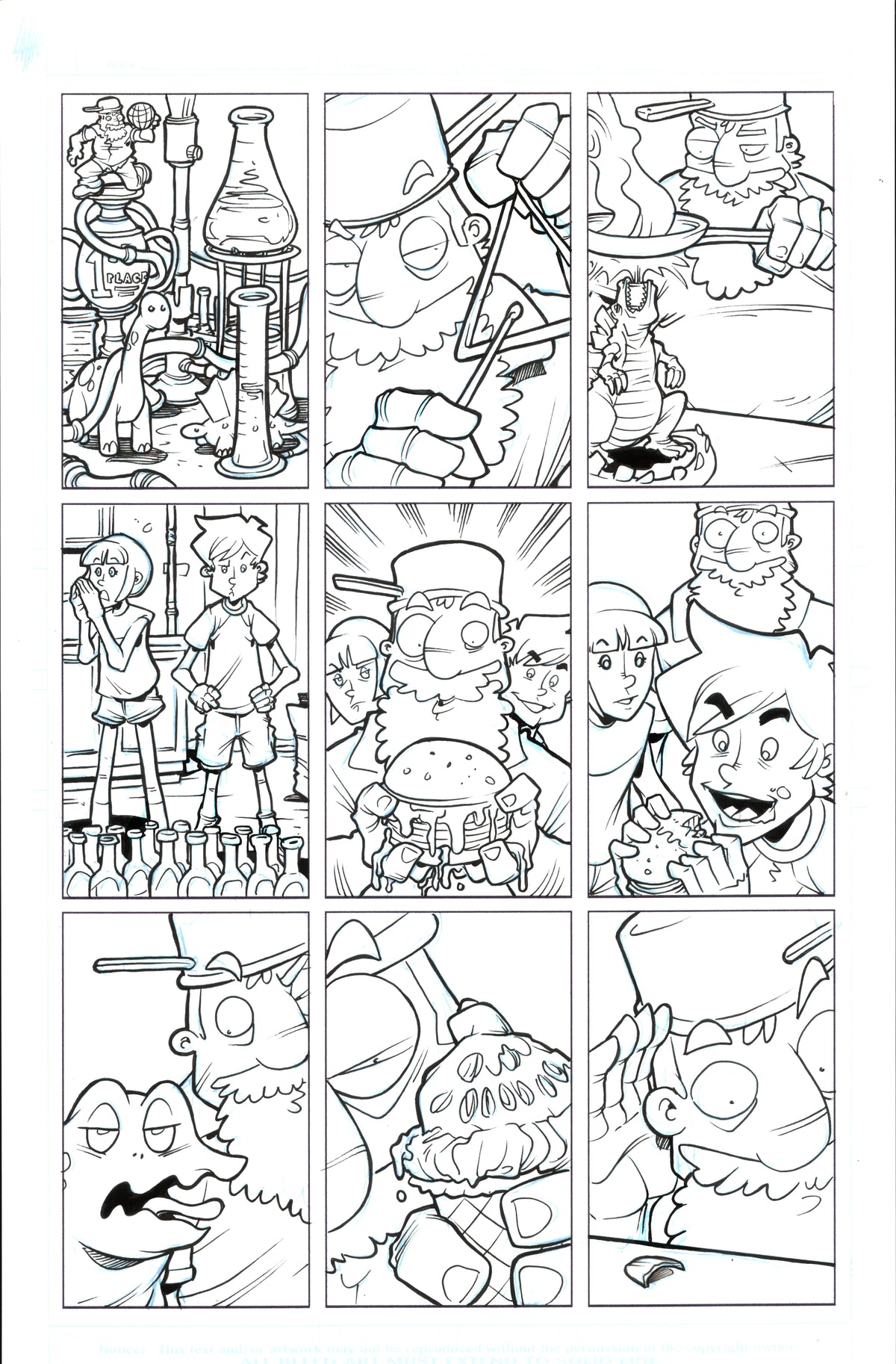 Plants vs. Zombies Garden Warfare Vol. 2 page 50 original comic art by Tim Lattie, Dark Horse
