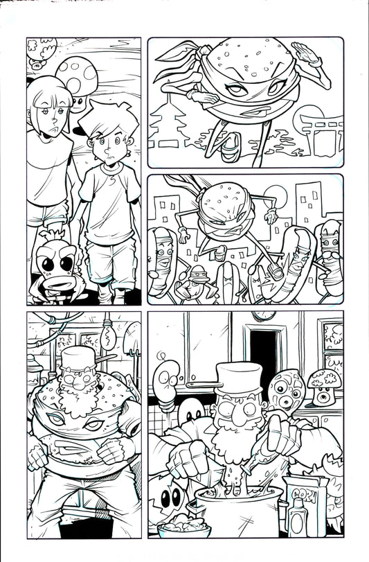 Plants vs. Zombies Garden Warfare Vol. 2 page 52 original comic art by Tim Lattie, Dark Horse