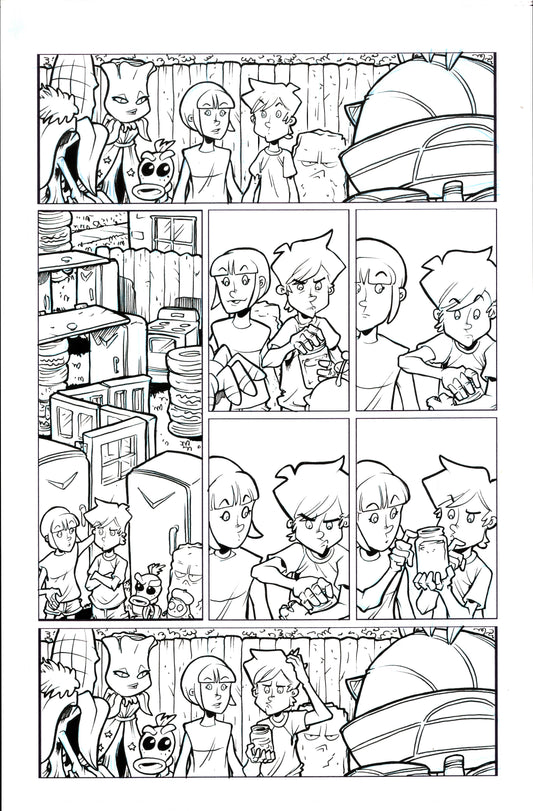 Plants vs. Zombies Garden Warfare Vol. 2 page 61 original comic art by Tim Lattie, Dark Horse