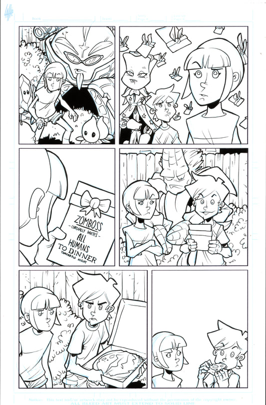 Plants vs. Zombies Garden Warfare Vol. 2 page 62 original comic art by Tim Lattie, Dark Horse